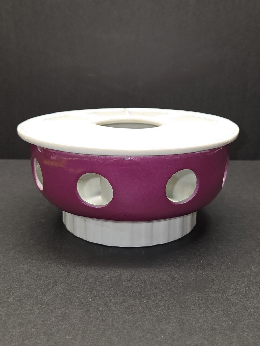 60s Teapot Warmer Gerold Porzellan Ceramic Bavarian Candle MCM Minimalist